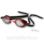 Очки для плавания INDIGO SARGO сменная переносица GT3-3 Черно-красный фотография
