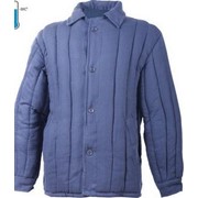 Куртка ватная-телогрейка синяя диагональ фото