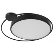 Люстра с ПДУ 1214/1BK LED 90Вт 3000-6000К черный 50х50х9 см фото