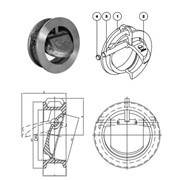 Обратный клапан RM с поворотным диском (Orbinox, Испания) DN 40–900* (из нержавеющей стали)