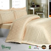 Постельное белье mariposa de luxe tencel бамбук жаккард -ottaman beige v4 двуспальный евро фото