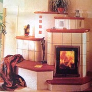 Облицовка печей, каминов Киевская обл, Камин облицованный термостойкой плиткой