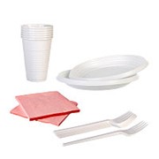 Набор одноразовой посуды (вилки, тарелки, салфетки, стаканы)