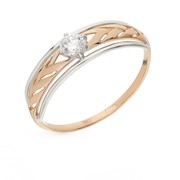 Золотое кольцо с фианитами SOKOLOV 017517* фото