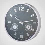 Часы в Металлическом Серебристом Корпусе c Датчиками (Черные) фото