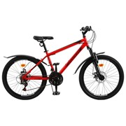 Велосипед 24“ Progress модель Stoner Disc RUS, цвет красный, размер 15“ фото