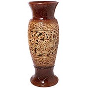 Напольная ваза Венеция коричневая ажур