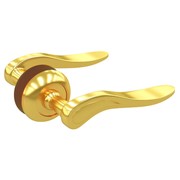 Комплект дверных ручек Локри zy-509 gp золото фотография