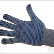Трикотажные перчатки с ПВХ-точкой «Украина» фотография