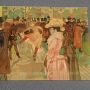 Шелковый ковер (гобелен) ручной работы Lautrec 0.74х0.96 (“Le Moulin Rouge“/2081060) фото