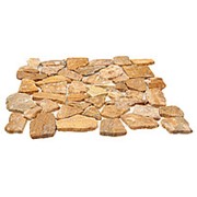 Каменная мозаика MS7025 МРАМОР КРУПНЫЙ песочный квадратный фото