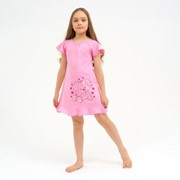 Сорочка для девочки, цвет светло-розовый, рост 122-128 см фото