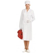 Медицинский халат женский, белый фото