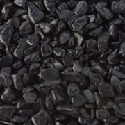 Природный камень камень мраморная галька черная 7-15 мм фотография
