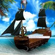 Корабль для пиратской вечеринки фото