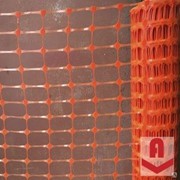 Сетка пластиковая для аварийного ограждения оранжевая фото