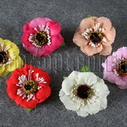 Тканевый цветок с тычинками 5 см 4327 фотография