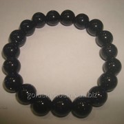 Браслет из синего авантюрина 8 мм. фото