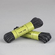 Шнурки вощеные 140см черные Sturm Mil-Tec фото