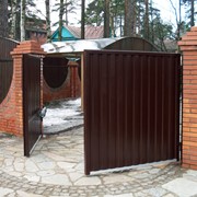 Распашные ворота фото