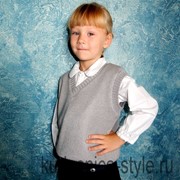Вязаные жилеты школьные фото