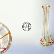 Функционально-декоративная ваза из стекла, ручной работы. Артикул 0244_1 фото