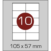 Этикетка самоклеющаяся 105х57