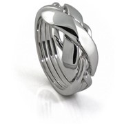 Стильное серебряное кольцо-головоломка от Wickerring фотография