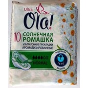 Гигиенические прокладки Ola, ромашка ультратонкие normal, 10 шт фото