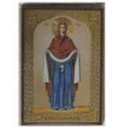 Икона Покров Божья матерь, на МДФ, 10х12 фотография