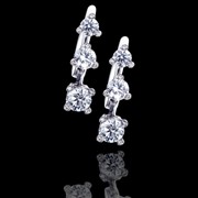 Серьги с бриллиантами, Артикул - А 22 фотография