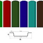 Металический штакетник (цветной) 0,45 (RAL) - 85 мм. фото