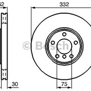Тормозной диск Bosch 0 986 478 974