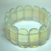 Браслет из лунного камня (прямоугольный широкий) фото