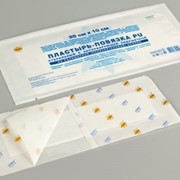 Пластырь - повязка PU Водонепроницаемый стерильный с бумажной рамкой и полоской пластыря для записи 6 см х 7 см