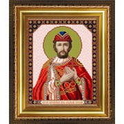 Рисунок на ткани для вышивания бисером “Святой Благоверный князь Владислав Сербский“ VIA4079 фотография