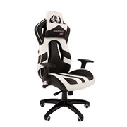 Компьютерное кресло Chairman game 25 черный/белый (00-07054930) фотография