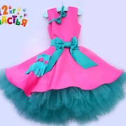 Платье для девочки “Стиляги“ розовый и мятный фотография