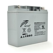 Аккумуляторная батарея AGM RITAR HR12-60W, Gray Case, 12V 17.0Ah ( 181 х 77 х 167 (167 ) 4.56 kg Q40 фото