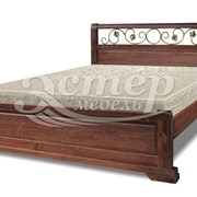 Кровать Луиза (ковка) из массива сосны фото