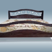 Кровать Alisa с ковкой из дуба фото