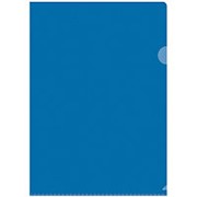 Папка-уголок А4 OfficeSpace прозрачная, синяя, 100 мкм, Fmu15-11_882 фото