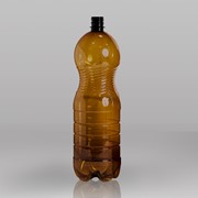 ПЭТ-бутылка коричневая 1 л фото