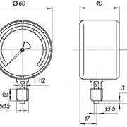 Манометр МТ 60