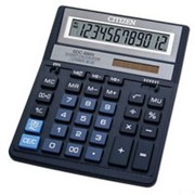 Калькулятор настольный 12 разрядный, синий Citizen SDC 888 XBL фотография