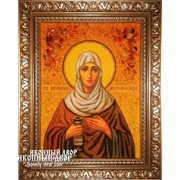 Иоанна - Красивая Именная Икона Из Янтаря Ручной Работы Код товара: Оар-197 фото