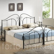 Двуспальная кровать МиК Комплект кроватей Дуэт 8033 H n002369, цвет Черный, длина 200 см., ширина 180 см., MK 2123 BM
