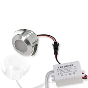 Светодиодный светильник LC-002-3W (220V, 3W, круглый) (красный)