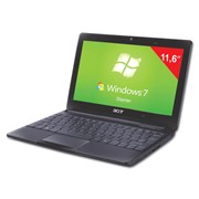Ноутбук (нетбук) ACER Aspire AO722-C68kk, 11,6“, AMD 1 ГГц, 2 Гб, 320 Гб, без DVD, W7ST, черный фото