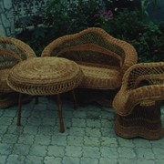 Мебель плетеная из лозы. Кресла, кровати, столы, табуреты, комплекты, корзины. фото
